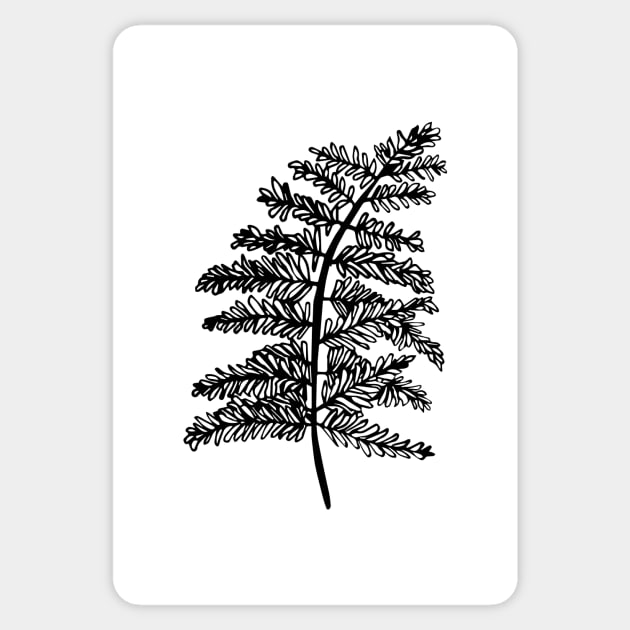 fern leaf Sticker by nfrenette